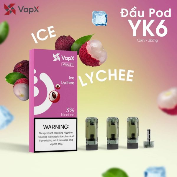 Pod VapX YK6 Ice Lychee