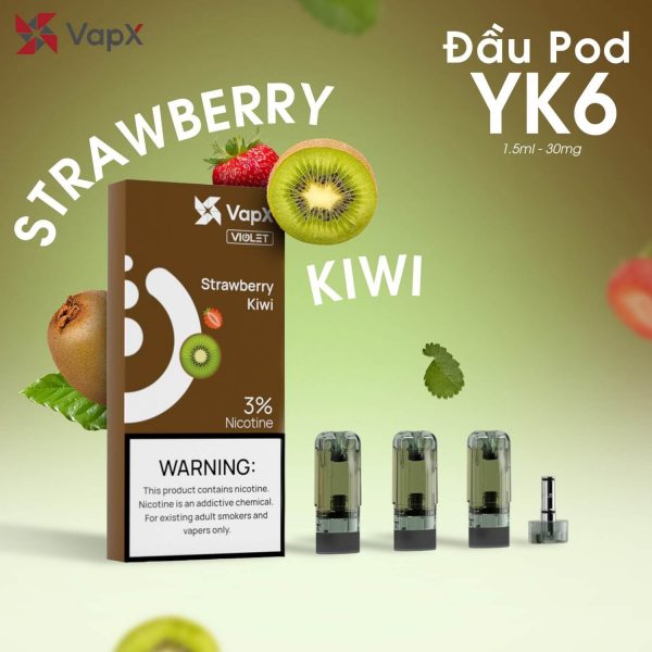 Pod VapX YK6 Strawberry Kiwi
