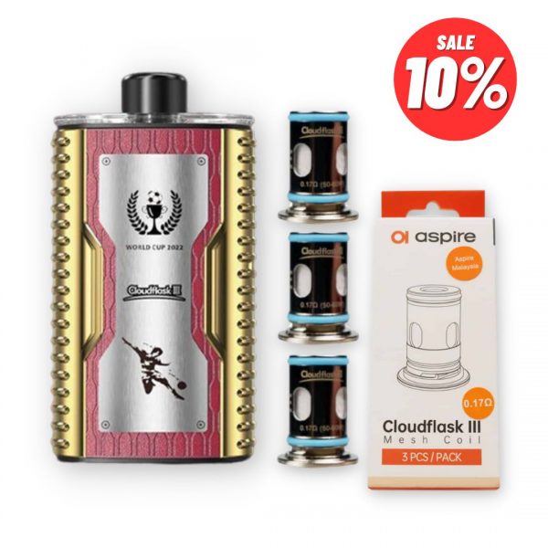 COMBO Aspire CloudFlask III World Cup Edition Pod System