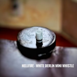 Hellfire White Derlin Mini Whistle Driptip by HellFire Mods